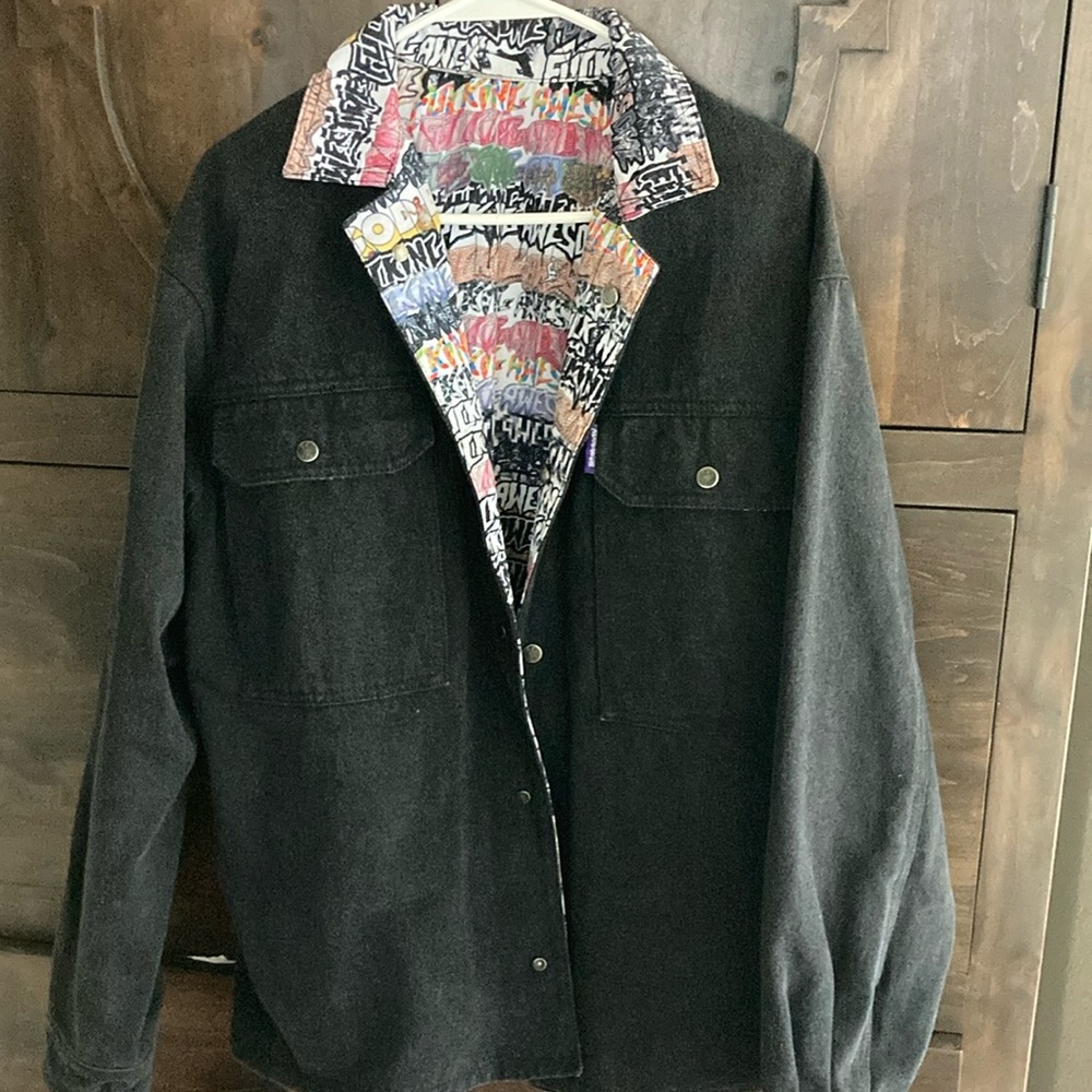 Reversible men’s denim jacket